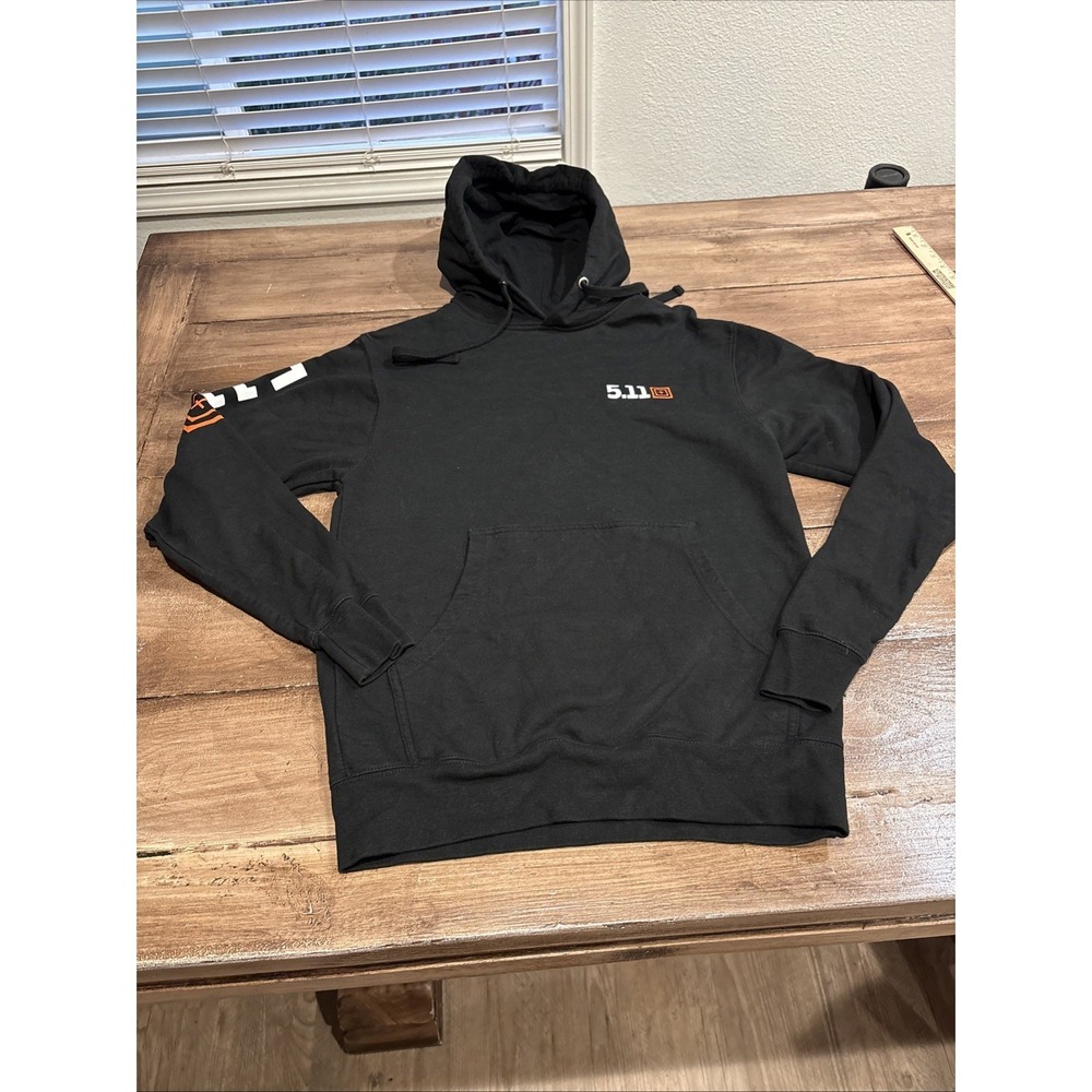 511 Tactical Hoodie Mens S Black Long Sleeve Pullover Hooded Drawstring